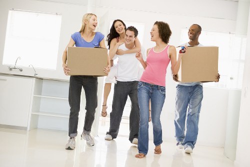 Man and van vehicle ready for a South Kensington move