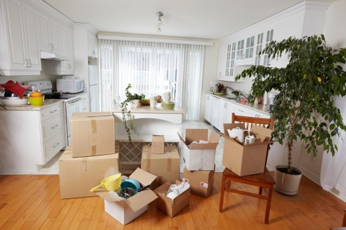 Office removal team planning a move in South Kensington