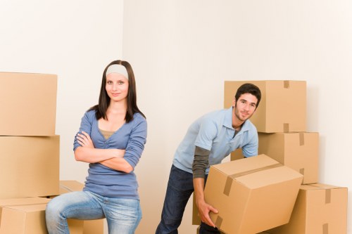 Moving team assisting a South Kensington home relocation