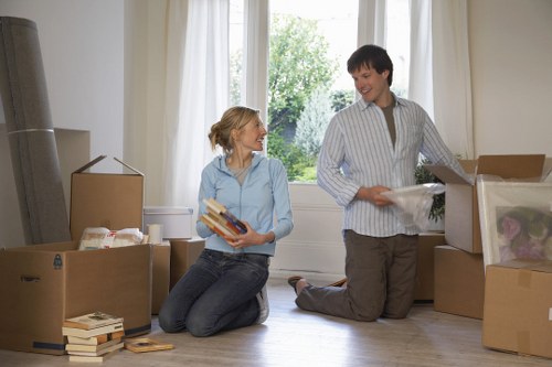 Loading furniture for a local move in South Kensington