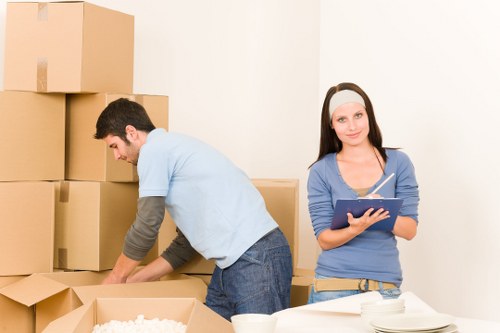 Commercial removals setup for an office move in South Kensington