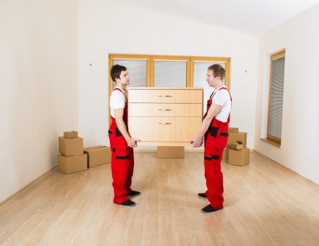 Business relocation team preparing a Southkensington office move